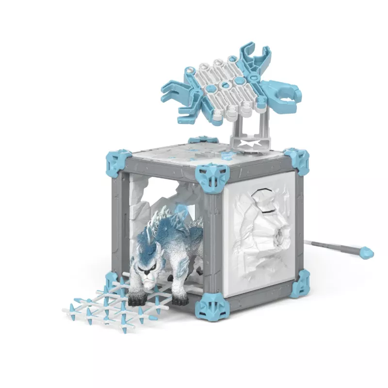 schleich ELDRADOR CREATURES BattleCave Snow Slasher, Veiksmo / nuotykių, Monstrai ir drakonai, Ledo pasaulis, BattleCave, 7 m., Daugiaspalvis