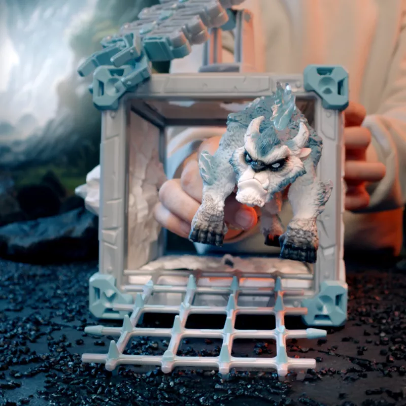 schleich ELDRADOR CREATURES BattleCave Snow Slasher, Veiksmo / nuotykių, Monstrai ir drakonai, Ledo pasaulis, BattleCave, 7 m., Daugiaspalvis