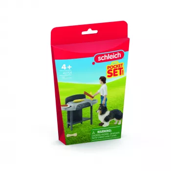 schleich HORSE CLUB draugai ir šeima kepsninė su Tomu, gyvūnas, arkliai, kišeniniai rinkiniai, 5 metai, įvairiaspalvis