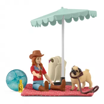 schleich ARKLIUKŲ KLUBAS Dienos išvyka prie ežero, Gyvūnas, Arkliai, Kišeniniai rinkiniai, 5 m., Įvairiaspalvis