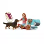 schleich HORSE CLUB miegojimo žaidimų rinkinys su Hannah, gyvūnas, arkliai, kišeniniai rinkiniai, 5 m., įvairiaspalvis