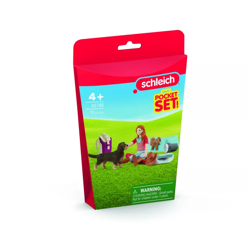 schleich HORSE CLUB miegojimo žaidimų rinkinys su Hannah, gyvūnas, arkliai, kišeniniai rinkiniai, 5 m., įvairiaspalvis