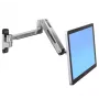 ERGOTRON Lx HD sėdimas-stovimas sieninis laikiklis LCD monitoriaus rankai (poliruotas aliuminis)