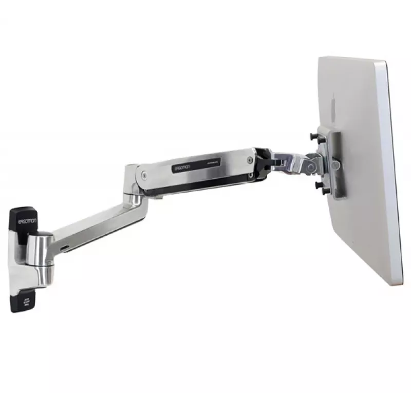 ERGOTRON Lx HD sėdimas-stovimas sieninis laikiklis LCD monitoriaus rankai (poliruotas aliuminis)