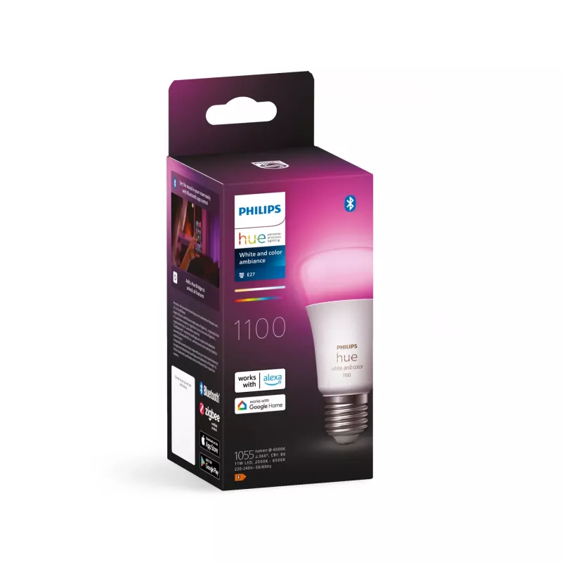 Philips Hue White and colour ambience A60 – E27 išmanioji lemputė – 1100