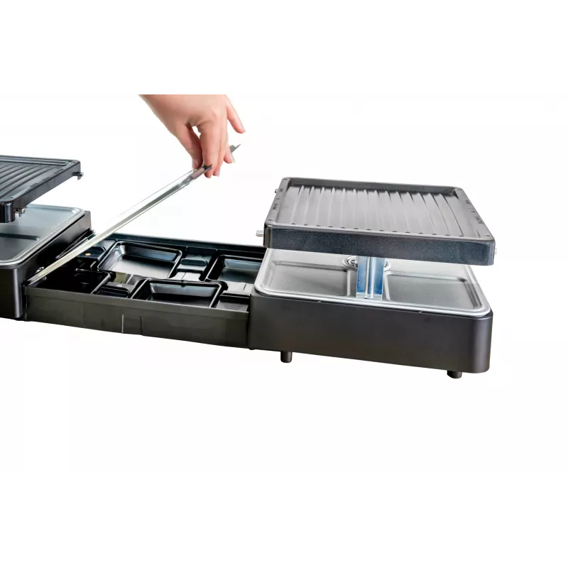 Unold 48755 racleto grilis 8 asm. 1300 W juoda