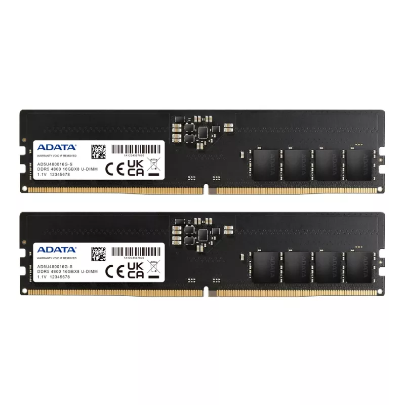 ADATA AD5U480016G-DT atminties modulis 32 GB 2 x 16 GB DDR5 288 kontaktų DIMM ECC