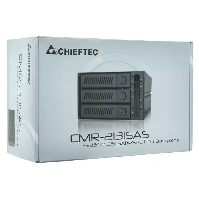 Chieftec CMR-3141SAS diskų dėklų skydelis, juodas