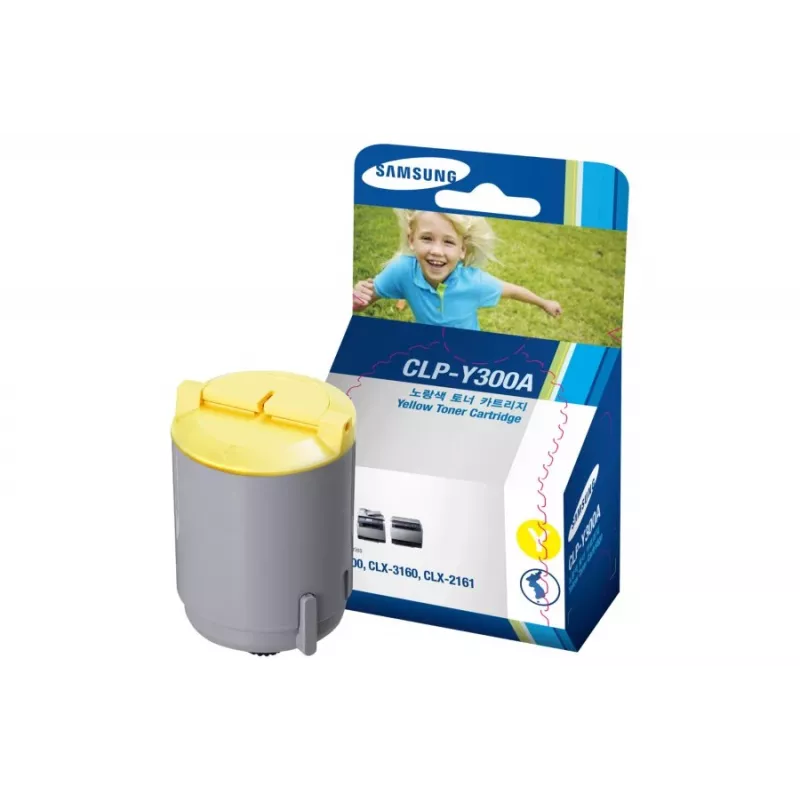 Samsung CLP-Y300A dažų kasetė 1 vnt. Originali geltona