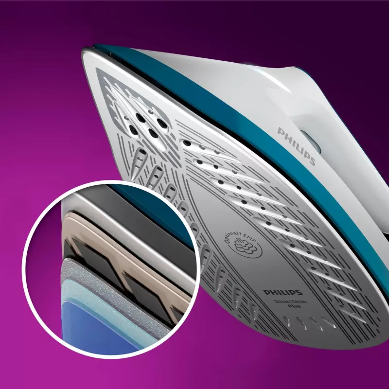 Philips PSG6022/20 garo lyginimo stotis 2400 W 1,8 L SteamGlide Plus padas Mėlyna, Balta