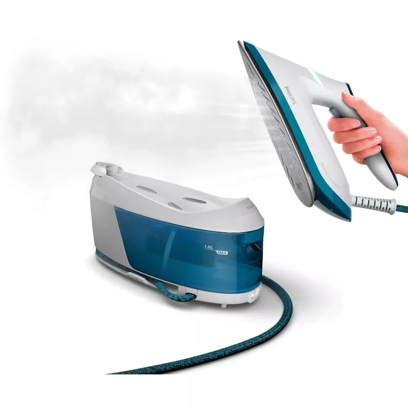 Philips PSG6022/20 garo lyginimo stotis 2400 W 1,8 L SteamGlide Plus padas Mėlyna, Balta