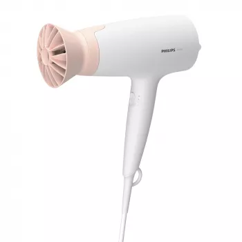Plaukų džiovintuvas Philips BHD300/00 1600 W, 3 šilumos lygiai, 3 greičiai, šalto oro srautas, rožinė / balta, 1,8 m laidas