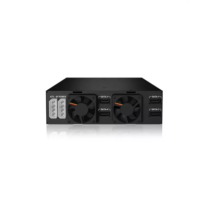 ICY BOX IB-2242SSK 13,3 cm (5,25 colio) saugojimo įrenginio dėklas Juodas