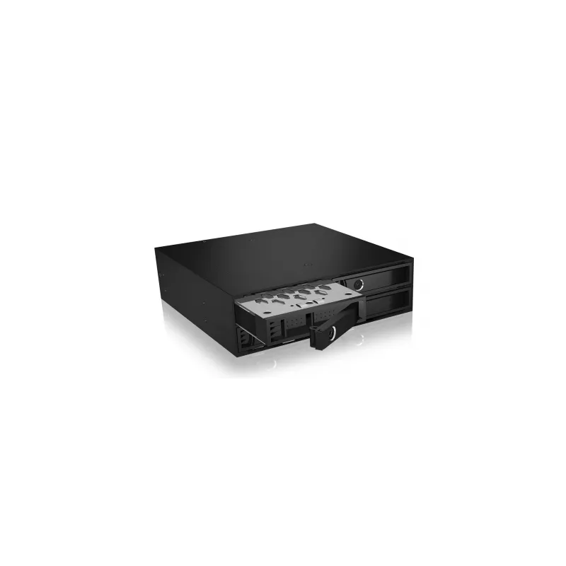 ICY BOX IB-2242SSK 13,3 cm (5,25 colio) saugojimo įrenginio dėklas Juodas