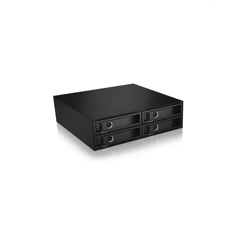ICY BOX IB-2242SSK 13,3 cm (5,25 colio) saugojimo įrenginio dėklas Juodas