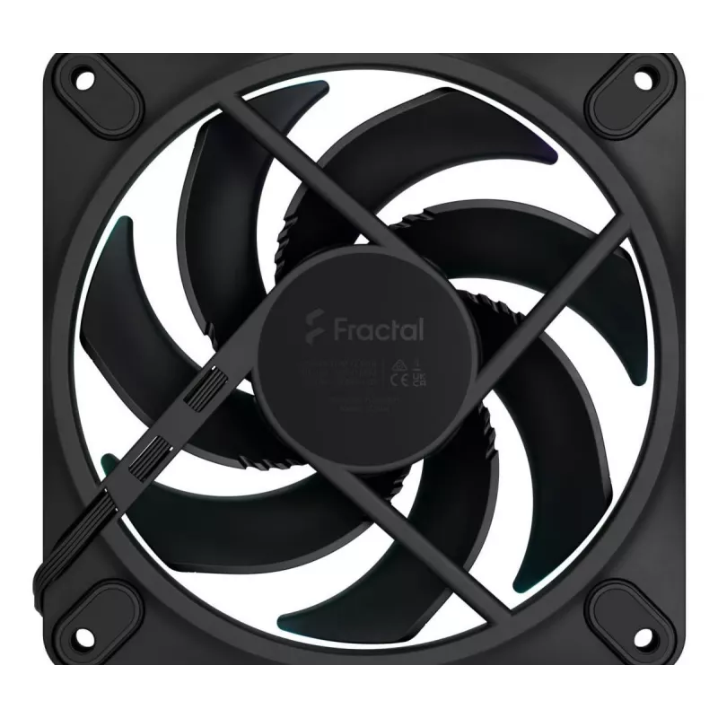 FRACTAL DESIGN Aušinimo ventiliatorius Momentum 12 RGB 3 vnt. pakuotėje Juoda
