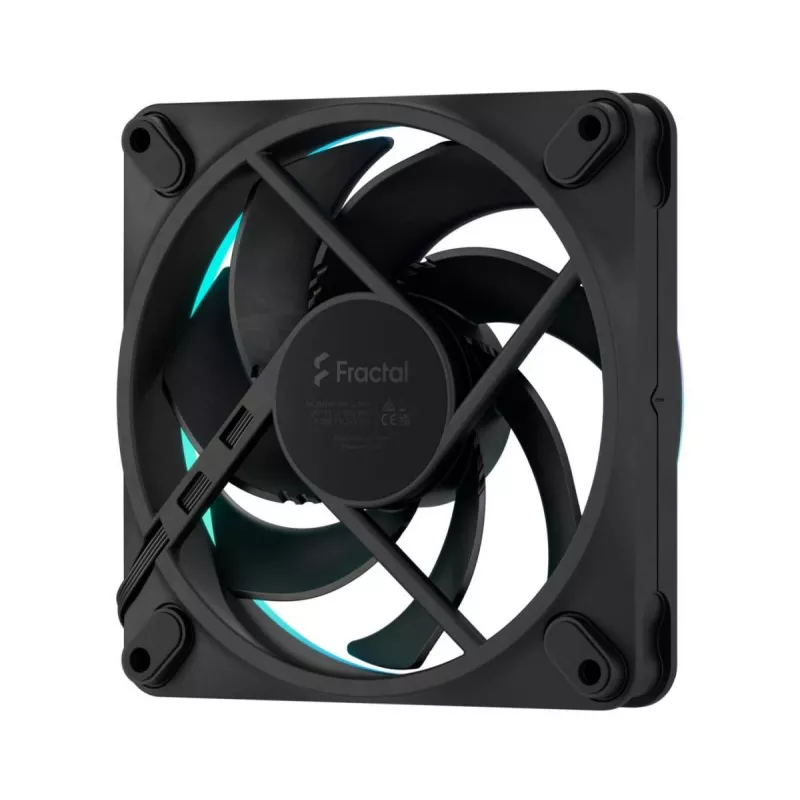 FRACTAL DESIGN Aušinimo ventiliatorius Momentum 12 RGB 3 vnt. pakuotėje Juoda