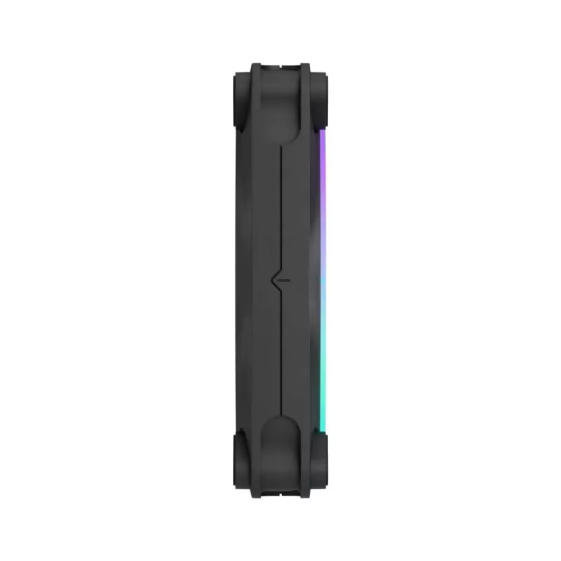 FRACTAL DESIGN Aušinimo ventiliatorius Momentum 12 RGB 3 vnt. pakuotėje Juoda