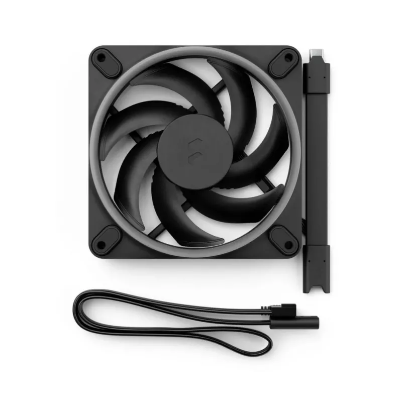 FRACTAL DESIGN Aušinimo ventiliatorius Momentum 12 RGB 3 vnt. pakuotėje Juoda