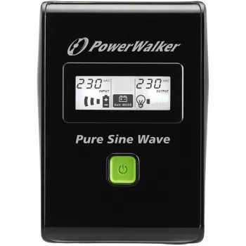 POWERWALKER - BLUEWALKER UPS Vi 800 Sw 800va / 480w LCD ekranas 2 x Schuko lizdai Avr Juoda