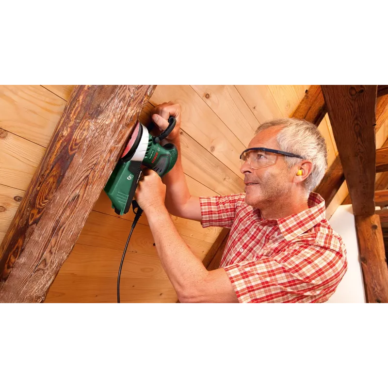 Bosch PEX 400 AE atsitiktinio orbitinio šlifuoklio, atsitiktinis orbitinis šlifuoklis, Velcro, žalia, Vengrija, 4000 OPM, 26000 OPM