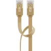 Goobay 95887 tinklo kabelis, šviesiai rudas, 5 m, Cat6, U/UTP, RJ-45, auksiniai