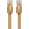 Goobay 95887 tinklo kabelis, šviesiai rudas, 5 m, Cat6, U/UTP, RJ-45, auksiniai