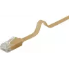 Goobay 95887 tinklo kabelis, šviesiai rudas, 5 m, Cat6, U/UTP, RJ-45, auksiniai
