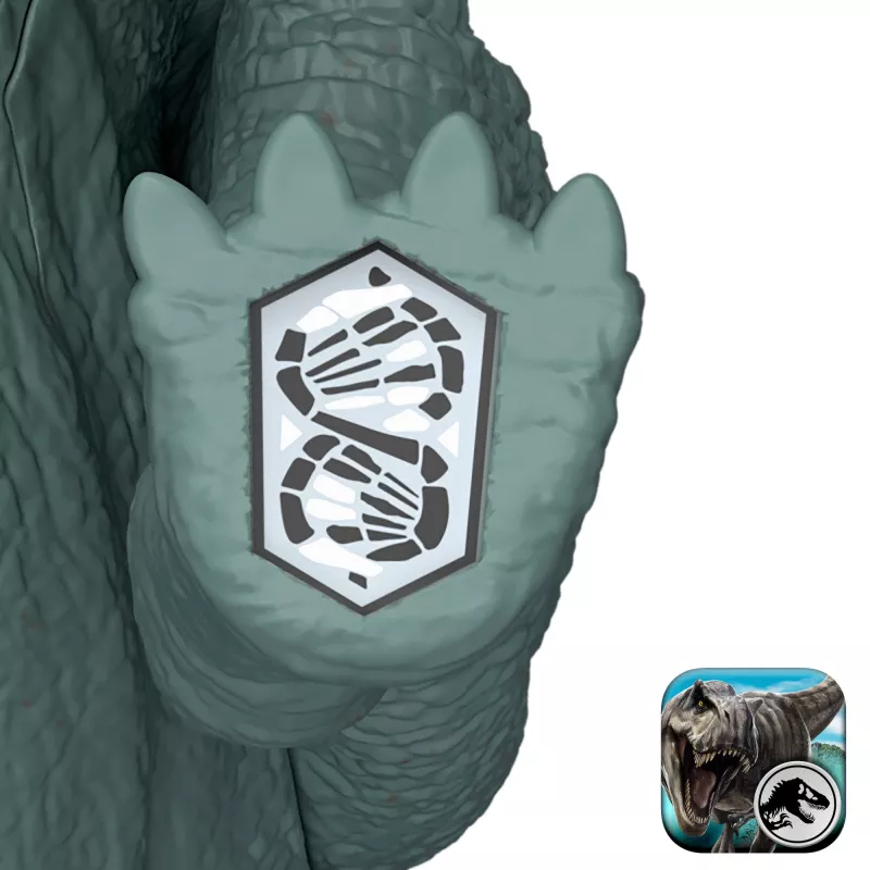 Jurassic World Rebirth Wild Roar Maiasaura dinozaurų žaislas, uodega valdomas atakos kirtimas ir garsas