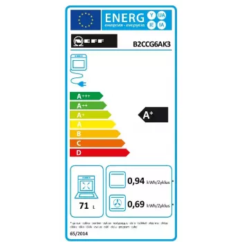 Keraminė kaitlentė ir elektrinė orkaitė NEFF B2CCG6AK3 + T18SDH9L0 — Stiklo keramikos 4 zonų kaitlentė, 71 L elektrinė orkaitė, CircoTherm®