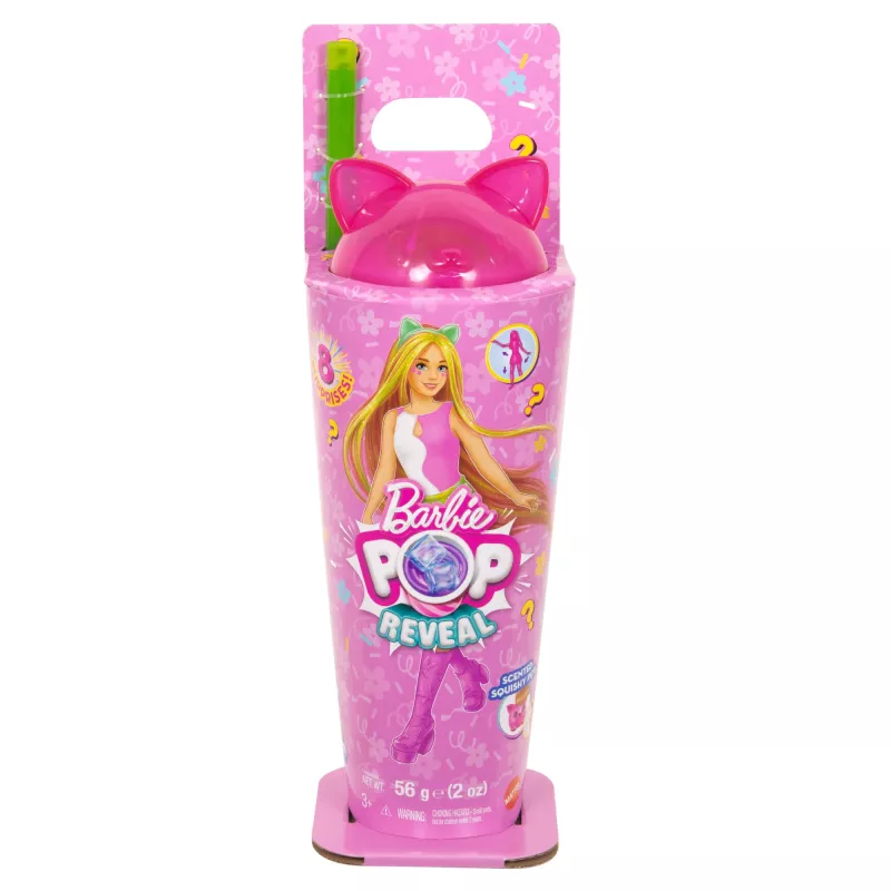 “Barbie Pop Reveal Shakes” serijos lėlė su aksesuarais, kvepianti miela kačiuko mados lėlė