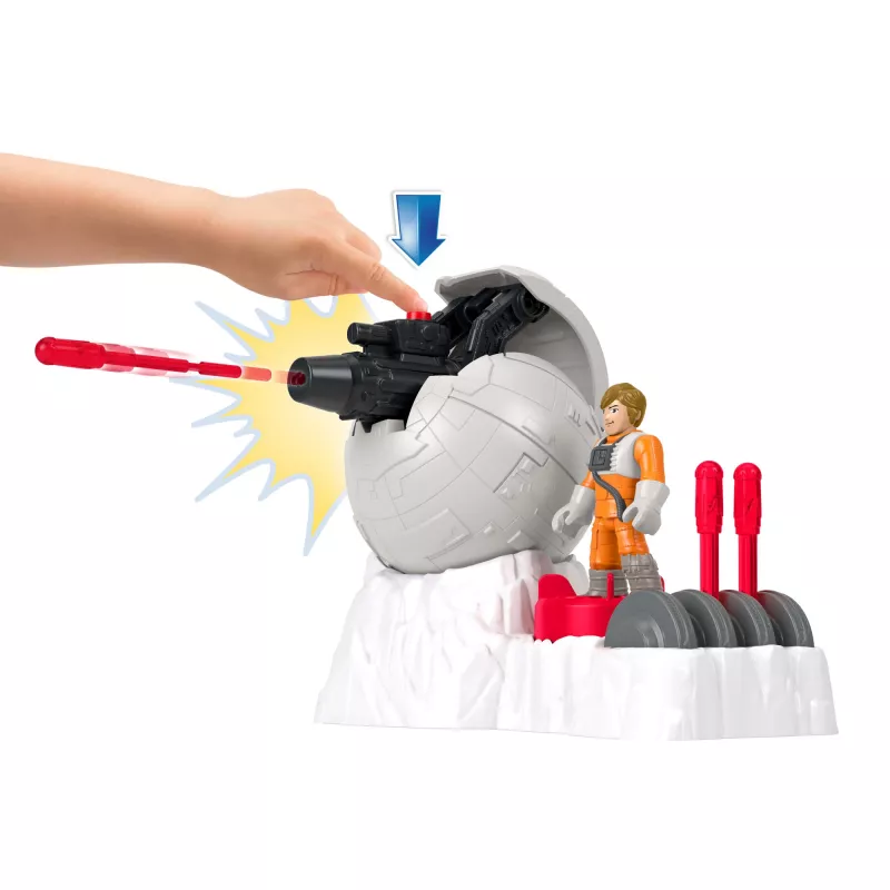 Fisher-Price Imaginext STAR WARS Sukilėlių bazės patranka su Luke Skywalker die-cast veikėjo raktu, 5 dalys