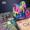 Mattel MEGA Squid Game laiptų statybos žaislų rinkiniai su veiksmo figūrėle (1707 dalys) kolekcionieriams