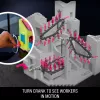Mattel MEGA Squid Game laiptų statybos žaislų rinkiniai su veiksmo figūrėle (1707 dalys) kolekcionieriams