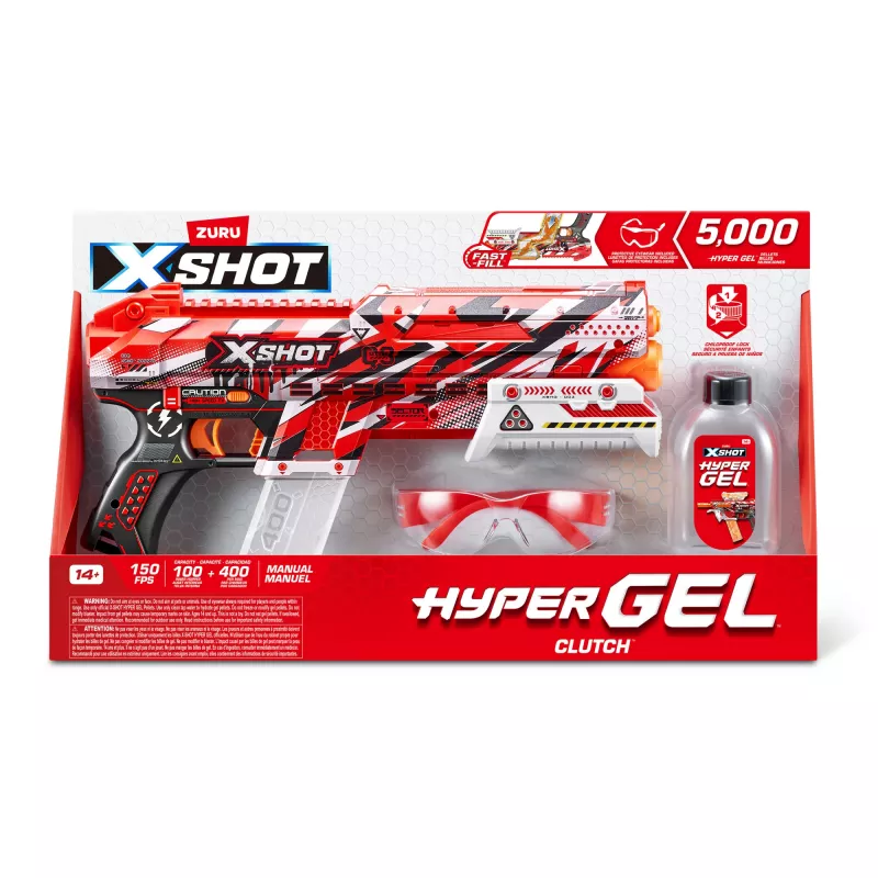 XSHOT Hyper Gel Clutch Blaster (5 000 Hyper Gel granulių) ZURU