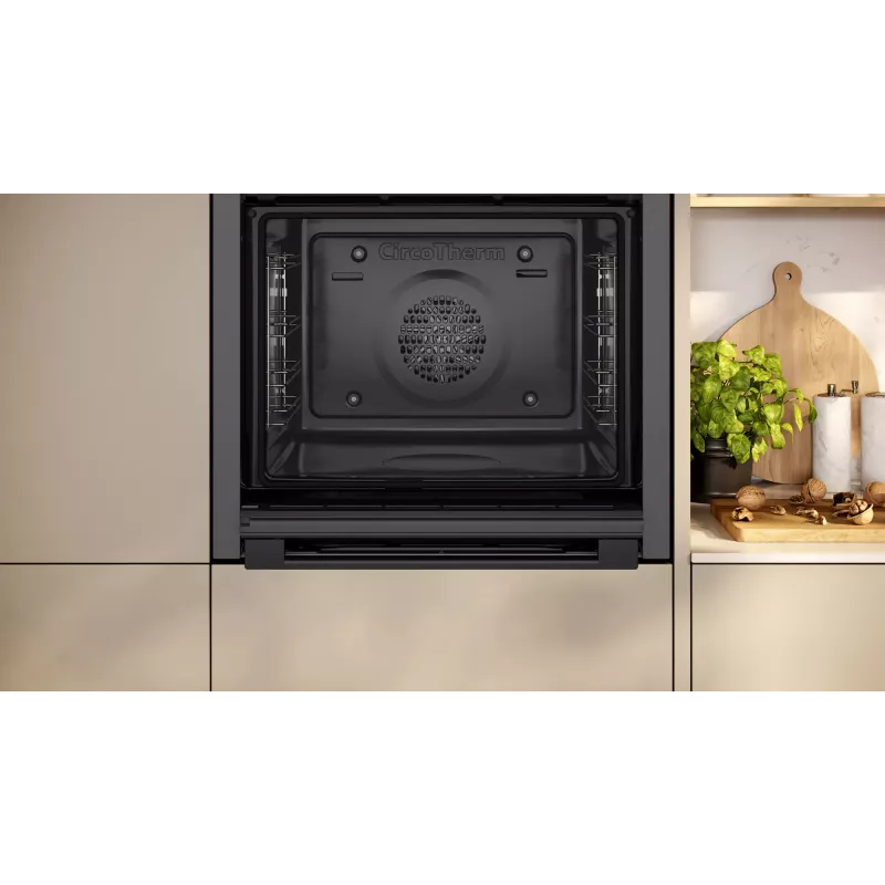 Įmontuojama elektrinė orkaitė NEFF N 50 B6ACJ7AG3 — 71 l, 3600 W, lietiminis valdymas, grafito/juoda