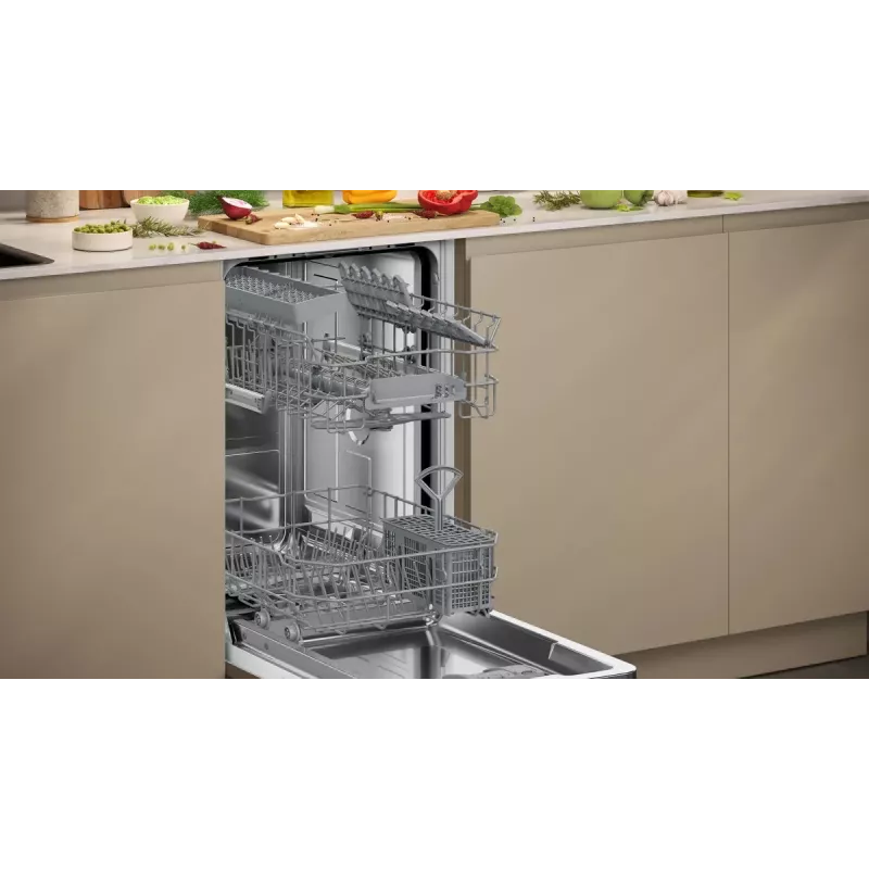 Indaplovė NEFF S853HKX20E visiškai integruota slimline 10 komplektų, Home Connect, 46 dB