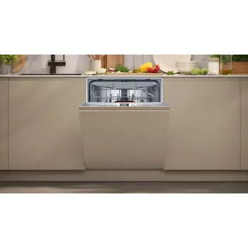 Visiškai įmontuojama indaplovė NEFF N 50 S255EVX04E – 14 komplektų, 60 cm, 44 dB, 9 L/ciklui, „Home Connect“