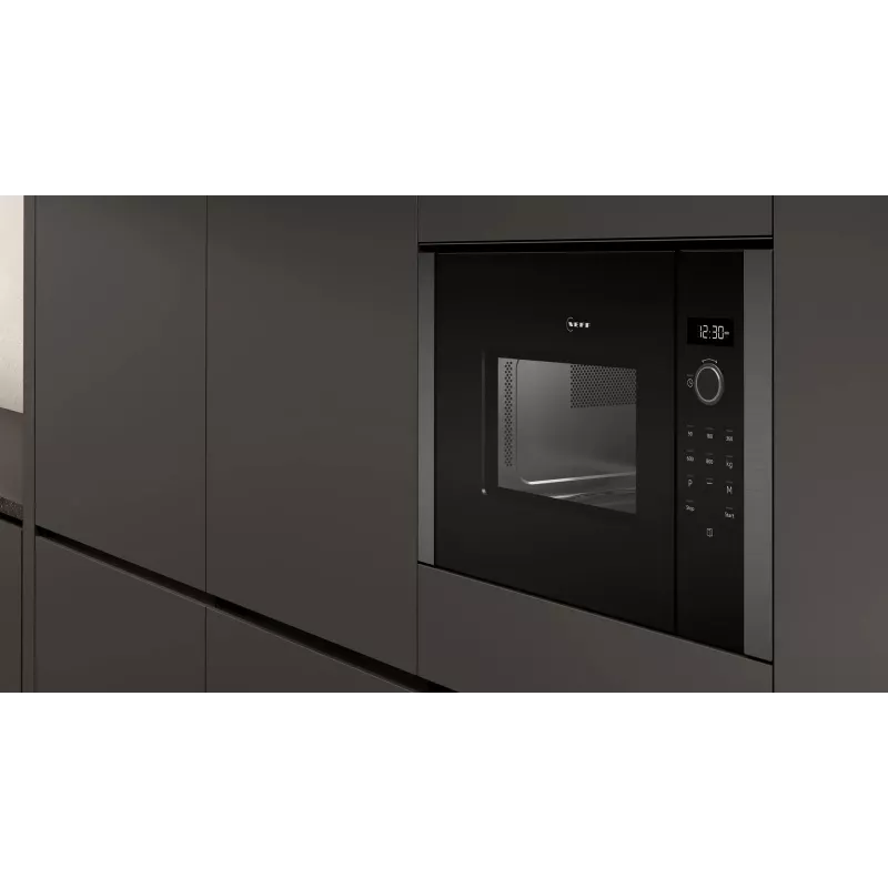Neff HLAGD53G0 mikrobangų krosnelė, grafito spalvos, kombinuota mikrobangų krosnelė, įmontuojama, 25 l, 900 W