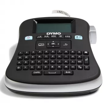 DYMO LabelManager ® ™ 210D - QWZ, QWERTZ, D1, terminis perkėlimas, 180 x 180 DPI, 12 mm/sek., juoda, sidabrinė