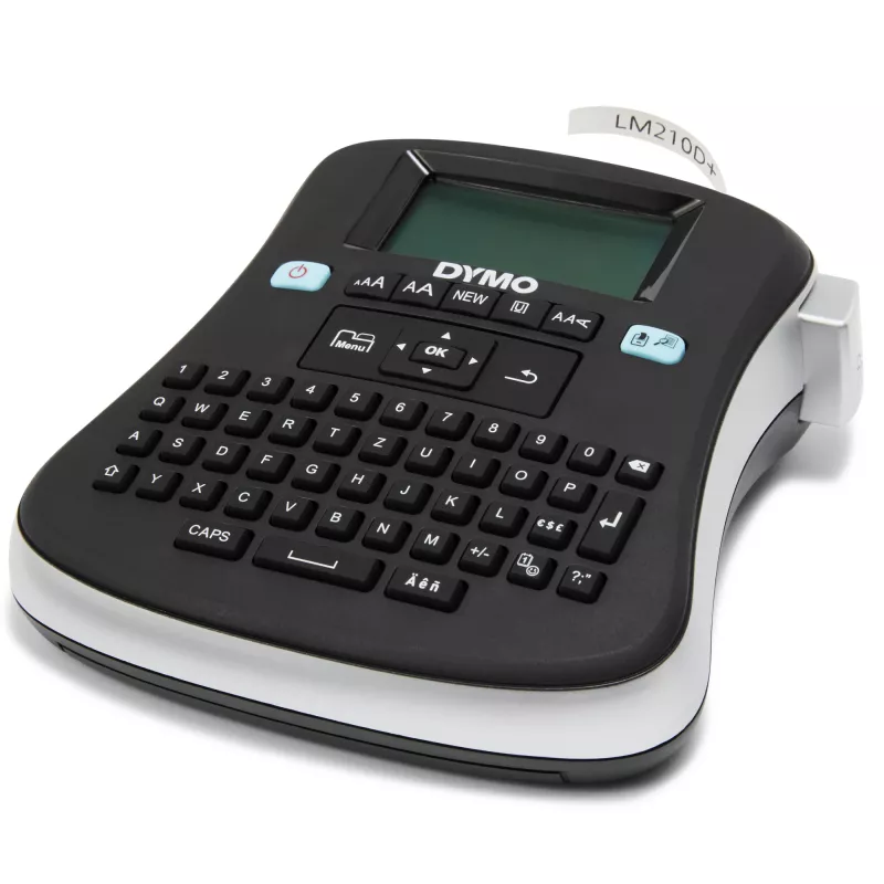 DYMO LabelManager ® ™ 210D - QWZ, QWERTZ, D1, terminis perkėlimas, 180 x 180 DPI, 12 mm/sek., juoda, sidabrinė
