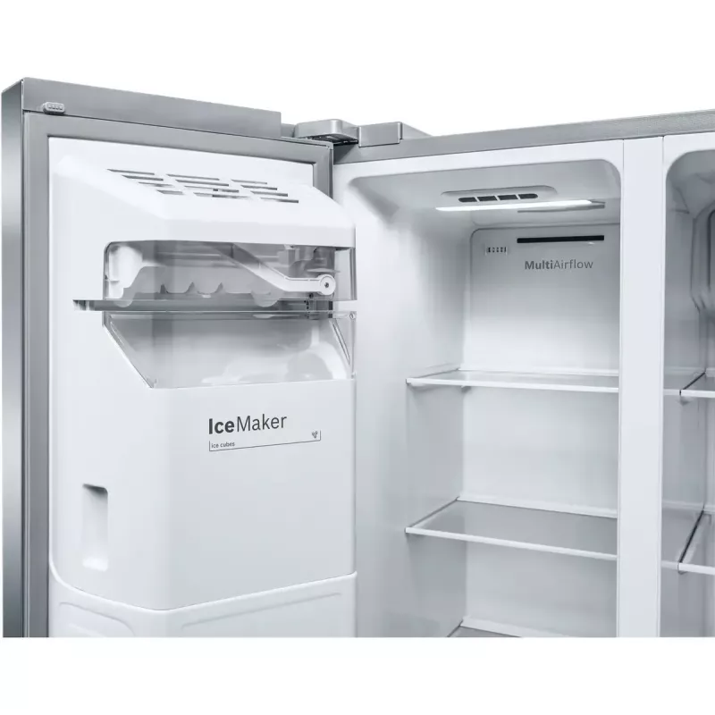 Bosch Serie 6 KAG93AIEP šaldytuvas „side-by-side“ Laisvai pastatomas 560 l Nerūdijantis plienas