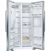 Bosch Serie 6 KAG93AIEP šaldytuvas „side-by-side“ Laisvai pastatomas 560 l Nerūdijantis plienas