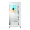 GIGABYTE C500 PANORAMIC STEALTH Midi Tower baltos spalvos korpusas