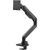 Monitoriaus laikiklis SILVERSTONE SST-ARM14B 17–49 colių monitoriams, juodas, vieno ekrano reguliuojamas stovas
