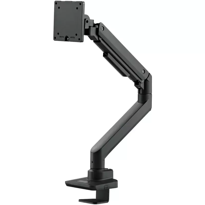 Monitoriaus laikiklis SILVERSTONE SST-ARM14B 17–49 colių monitoriams, juodas, vieno ekrano reguliuojamas stovas
