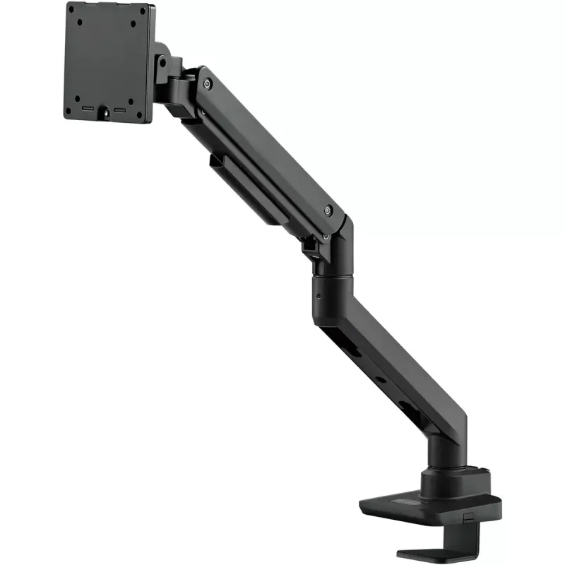 Monitoriaus laikiklis SILVERSTONE SST-ARM14B 17–49 colių monitoriams, juodas, vieno ekrano reguliuojamas stovas