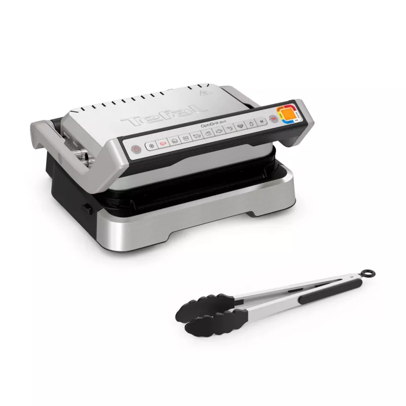 Kontaktinis grilis Tefal OptiGrill 2in1 GC773D Nerūdijantis plienas 2100 W
