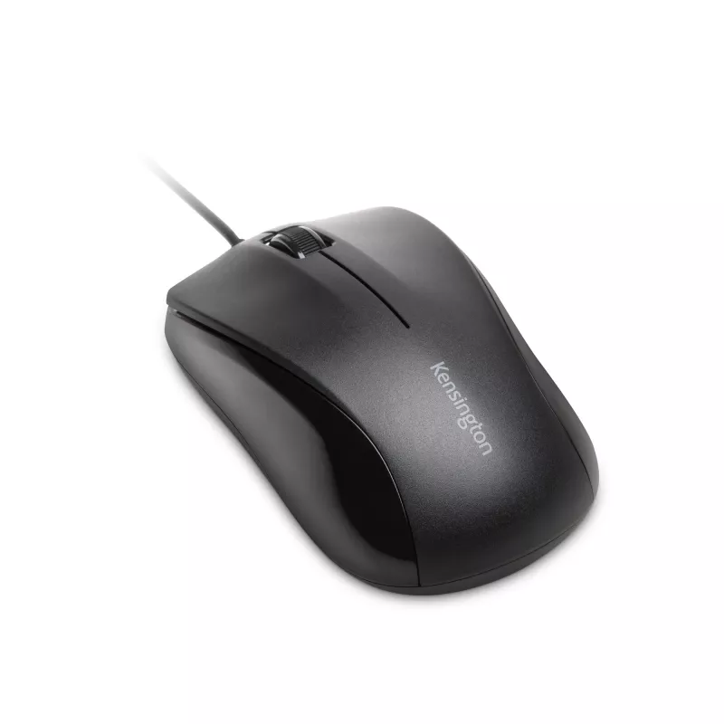 Kensington Wired Valupelė, abiem rankoms tinkama, optinė, USB Type-A, 1000 DPI, juoda