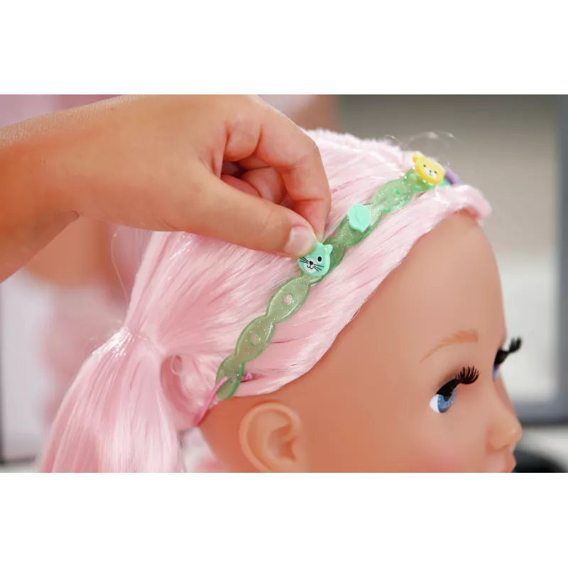 BABY born Stilizavimo žymeklis ir priedai, Makiažo/stilizavimo lėlės galva, Moteriška, 3 m., Berniukas/Mergaitė, Įvairiaspalvė
